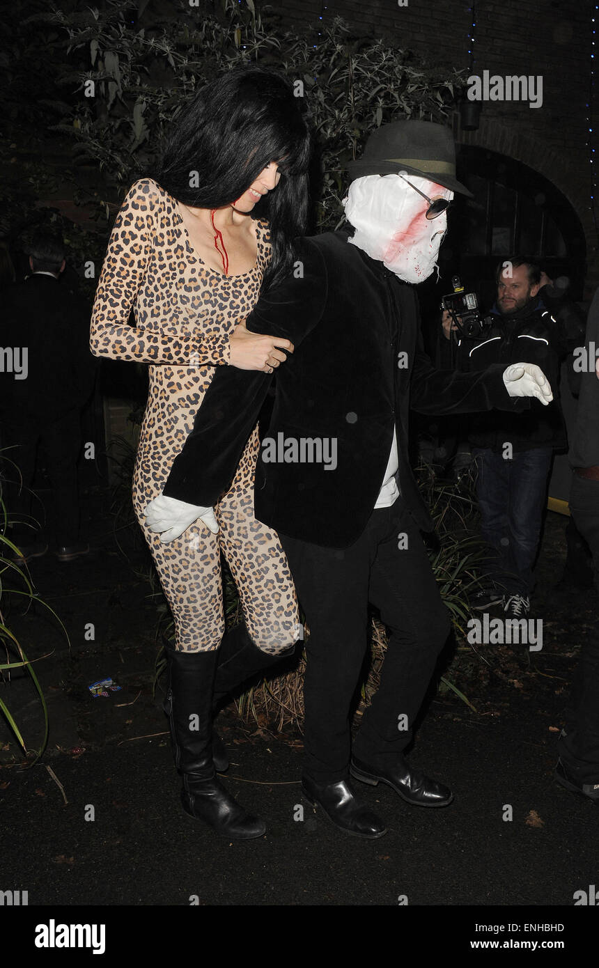 'Jonathan Ross' Halloween party - Arrivals. Claudia Schiffer arrives in