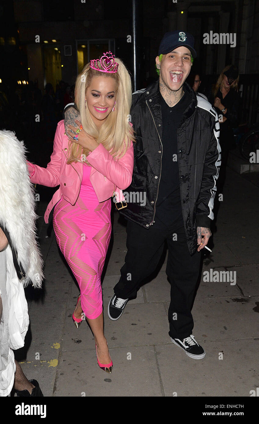 'Jonathan Ross' Halloween party Arrivals. Rita Ora attends dressed as(02)