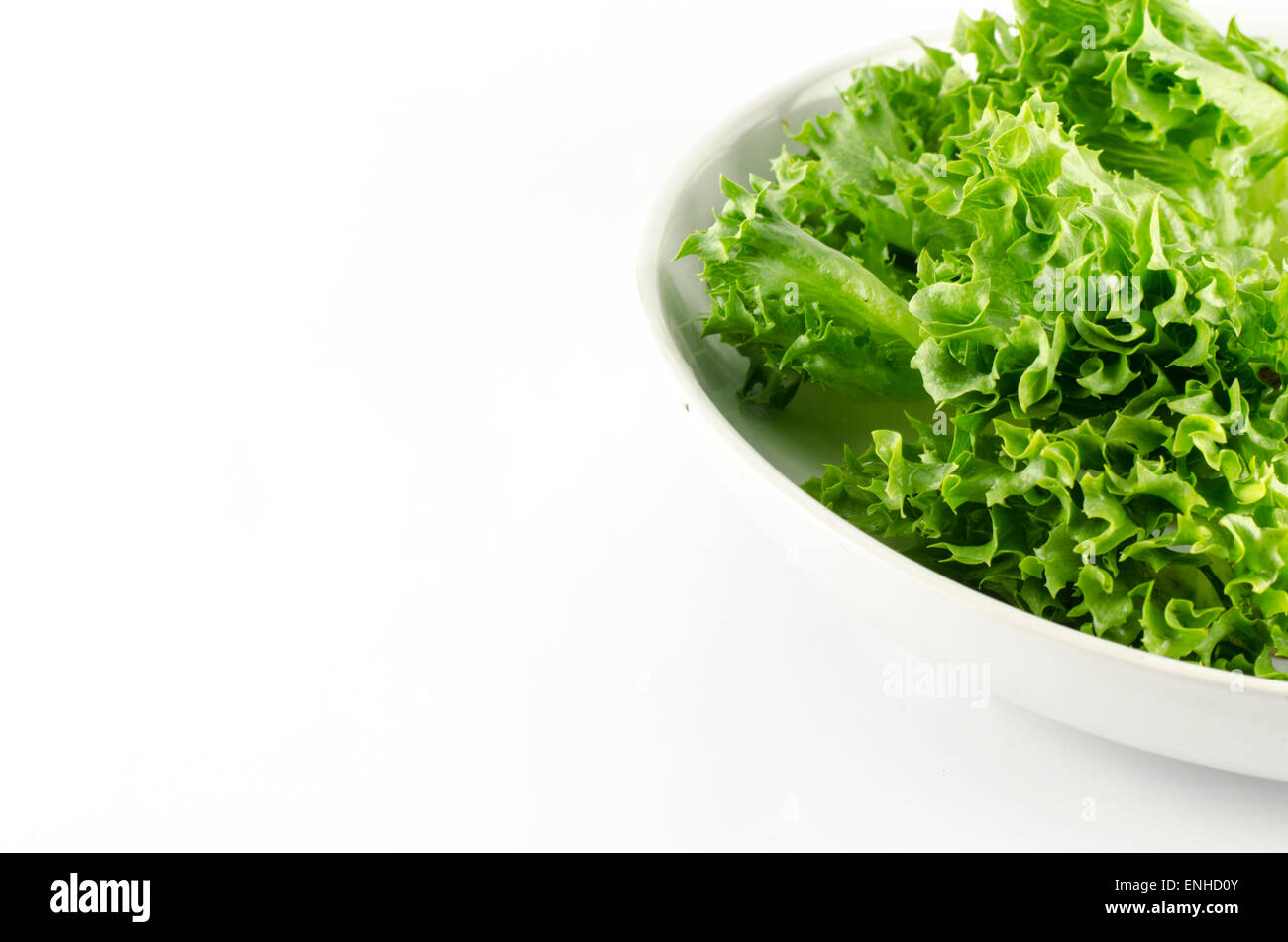 healthy food green vegetable isolated on white background Stock Photo