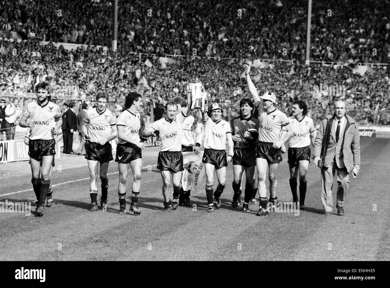 1986 Milk Cup Final at Wembley Stadium. Oxford United 3 v Queens Park