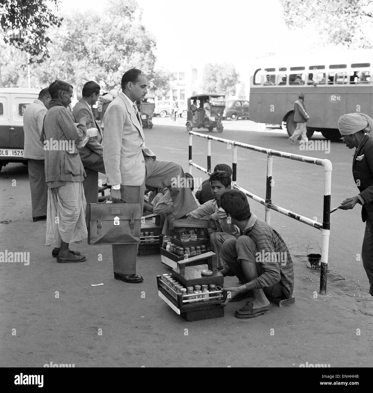 Street scenes, New Delhi, India, January 1961. Stock Photo