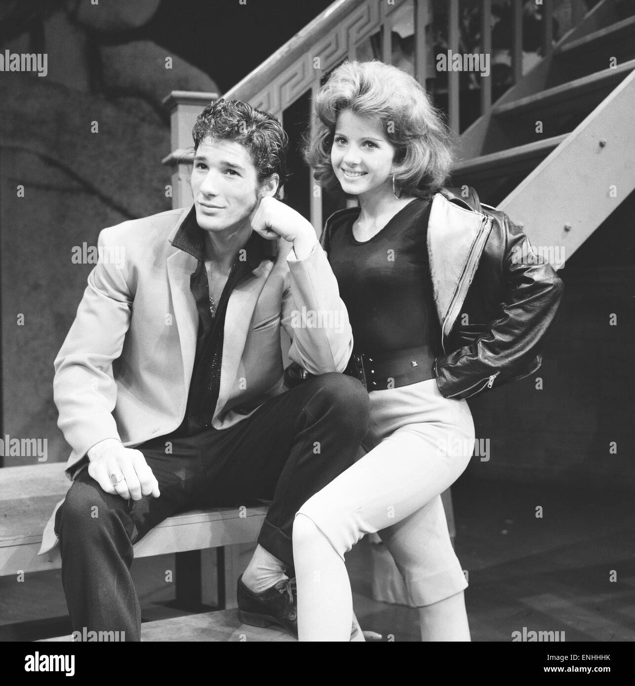 Richard Gere as Danny and Stacey Gregg as Sandi seen here in rehearsal