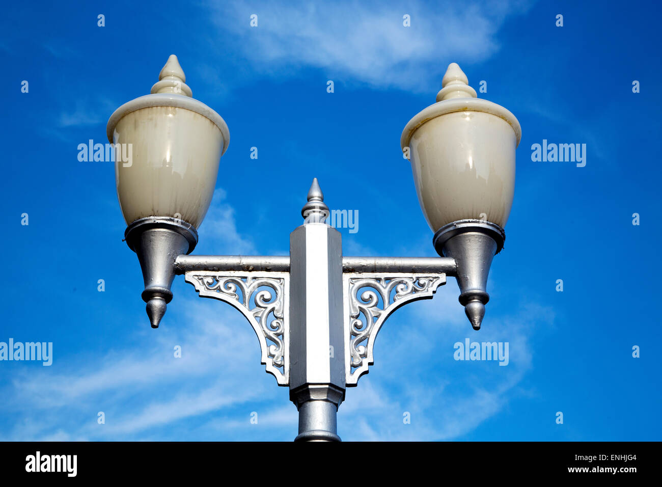 bangkok thailand street lamp in the sky palaces temple abstract sunny ...