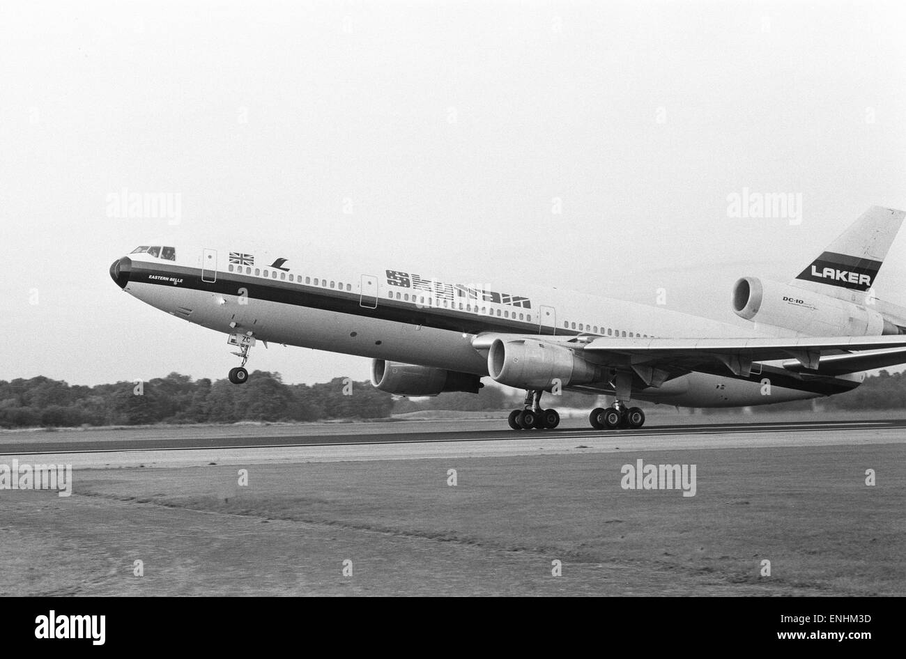 The inaugural flight of the new transatlantic Skytrain service from ...