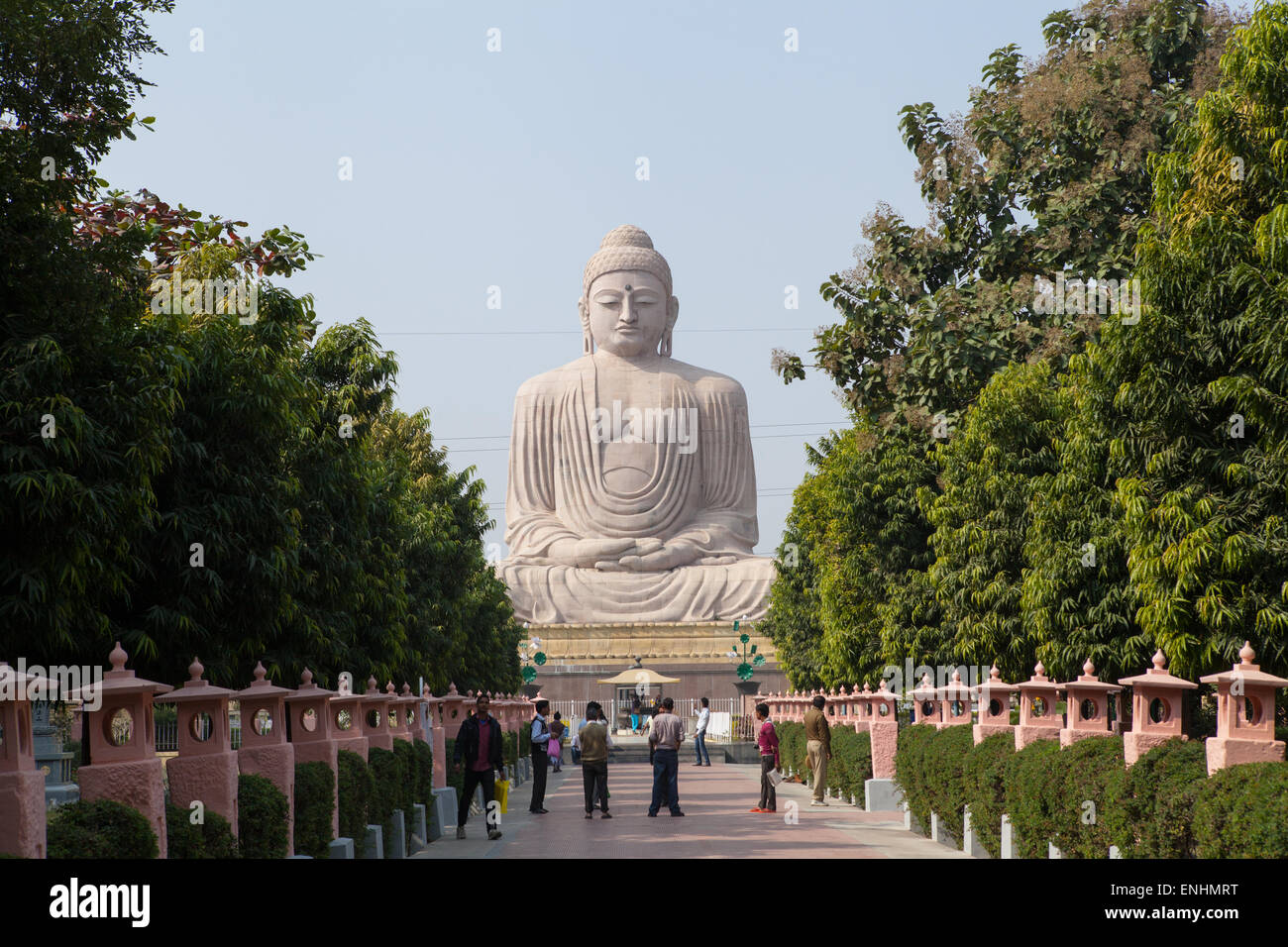 Great Buddha statue at Bodhgaya Stock Photo Alamy