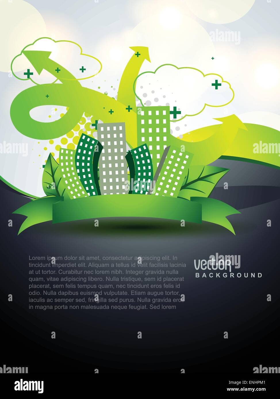 vector green city concept art Stock Vector Image & Art - Alamy