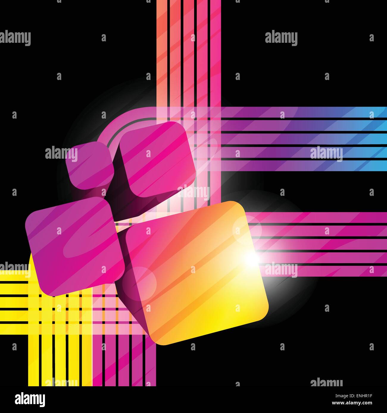 vector shape background with lines design Stock Vector Image & Art - Alamy