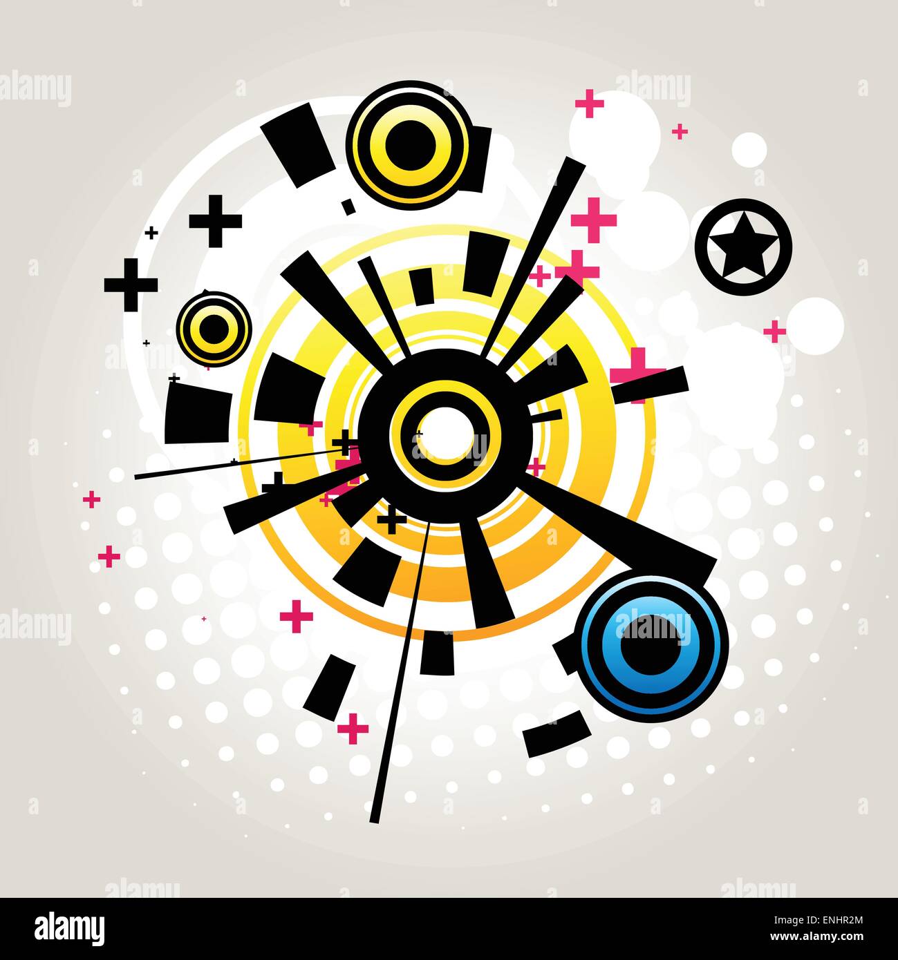 vector abstract urban style background Stock Vector