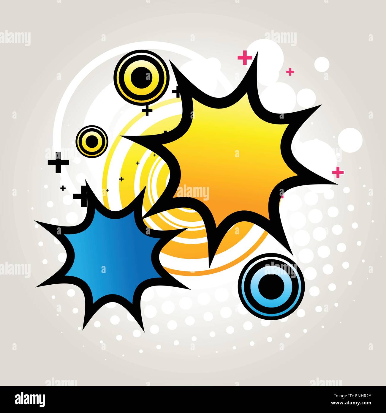 vector abstract funky background Stock Vector