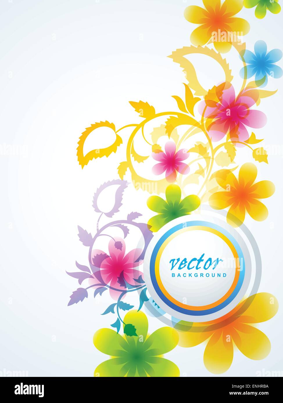Colorful flower background Stock Vector Images - Alamy
