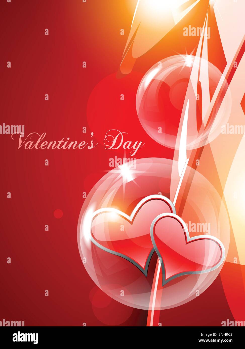 vector beautiful heart enclosed in bubble Stock Vector Image & Art Alamy