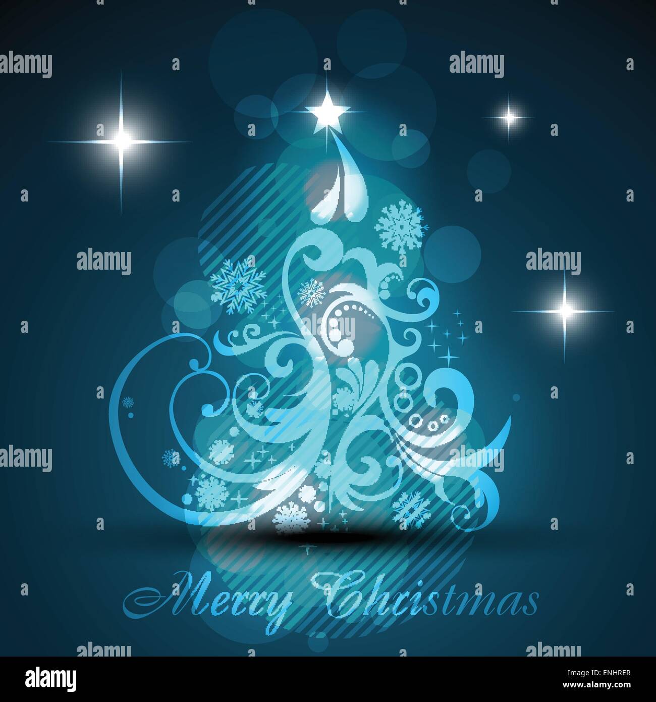 shiny vector artistic christmas tree Stock Vector Image & Art - Alamy
