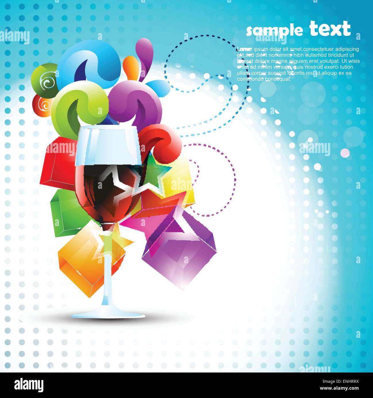 Floral glass template Stock Vector Images - Alamy