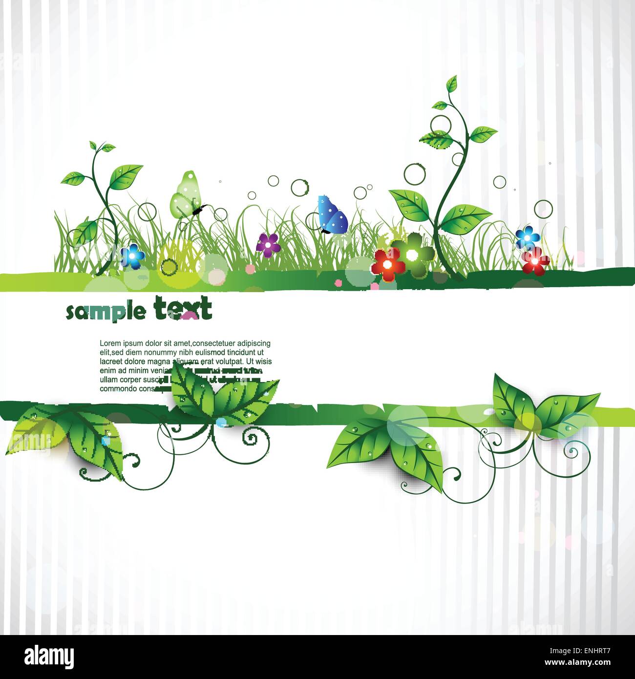 beautiful vector artistic nature background Stock Vector