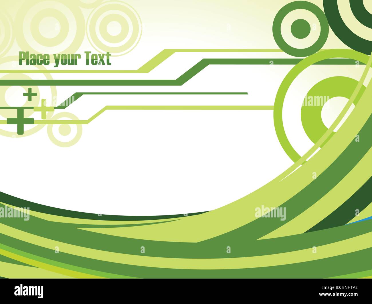 Green waves vector art Stock Vector Image & Art - Alamy