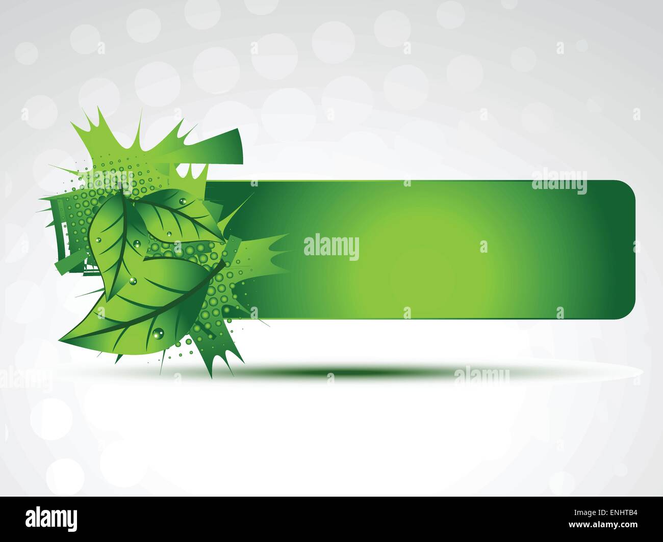 vector green leaves on background with space for your text Stock Vector ...