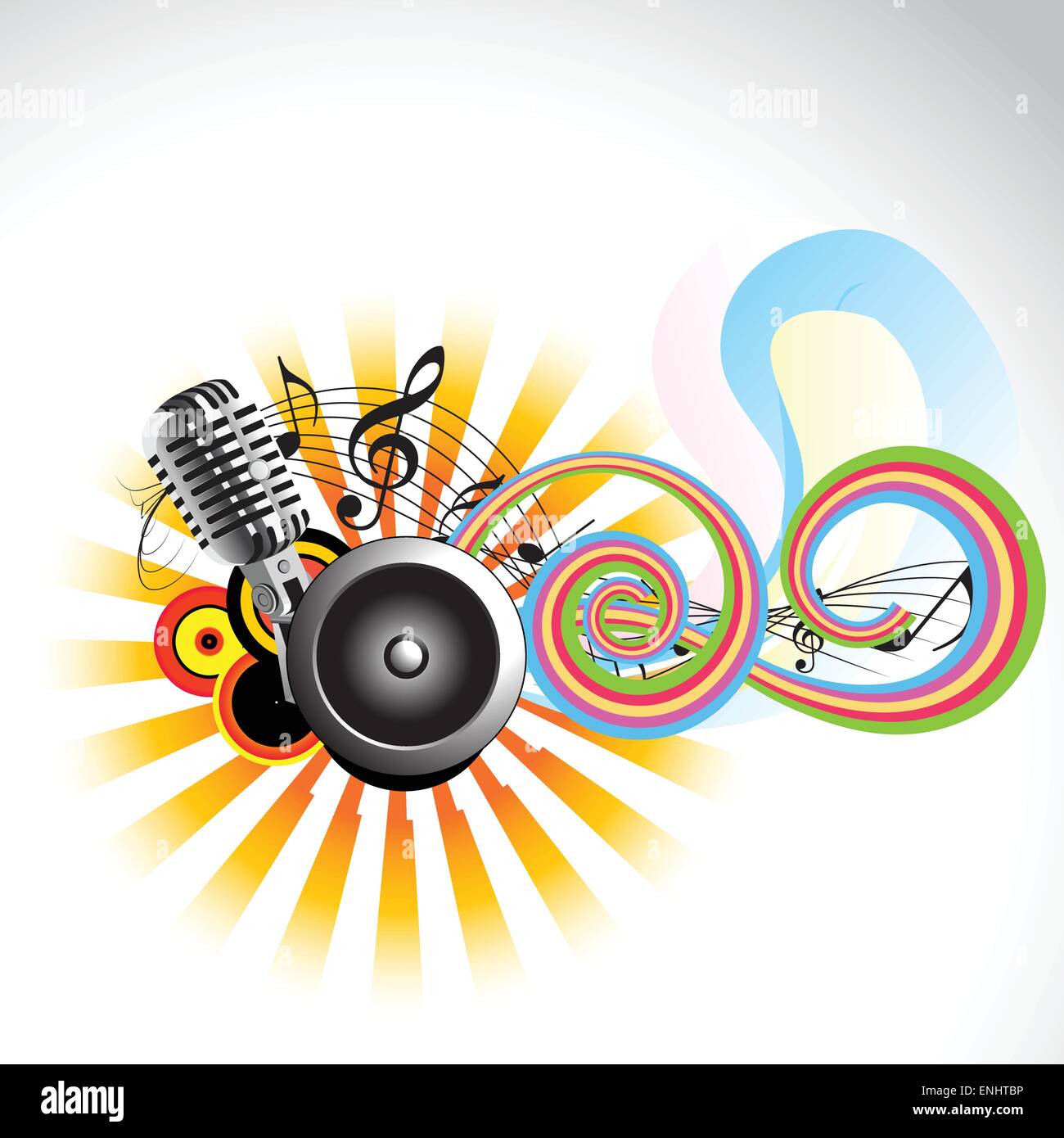 vector music background design illustration Stock Vector Image & Art - Alamy