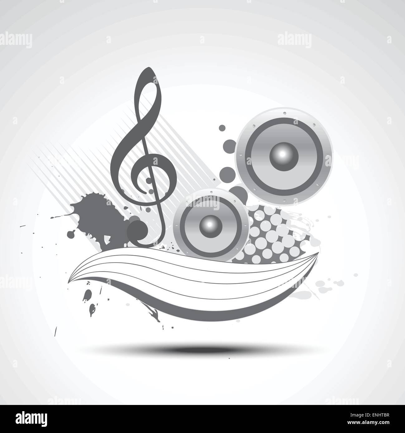 music vector art elements illustration design Stock Vector