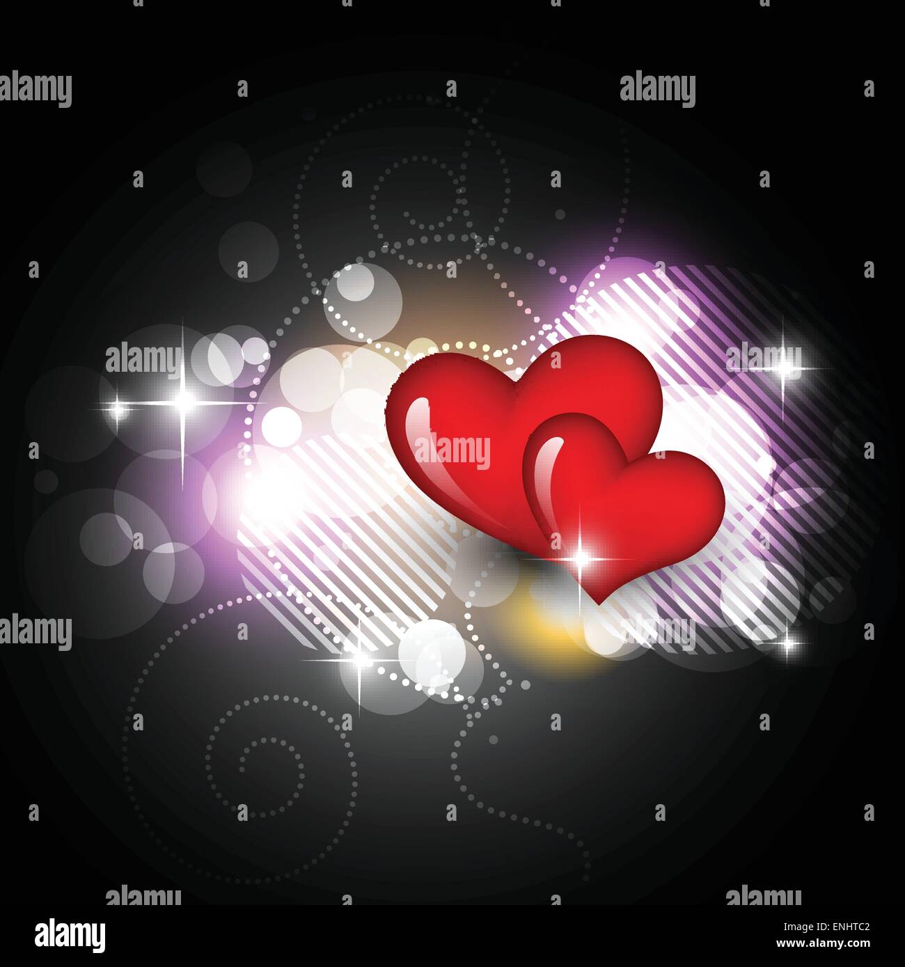 beautiful shiny colorful heart illustration Stock Vector Image & Art ...