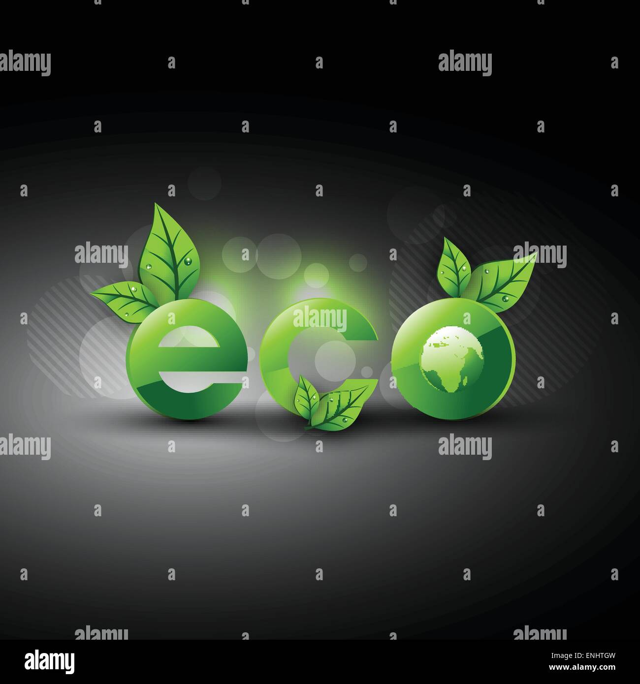 vector eco green background design Stock Vector Image & Art - Alamy