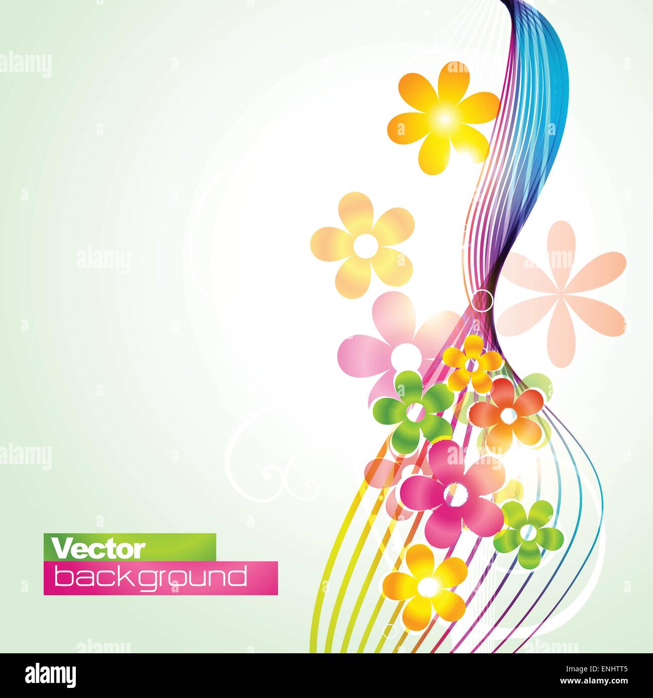 beautiful vector colorful flower illustration Stock Vector Image & Art ...