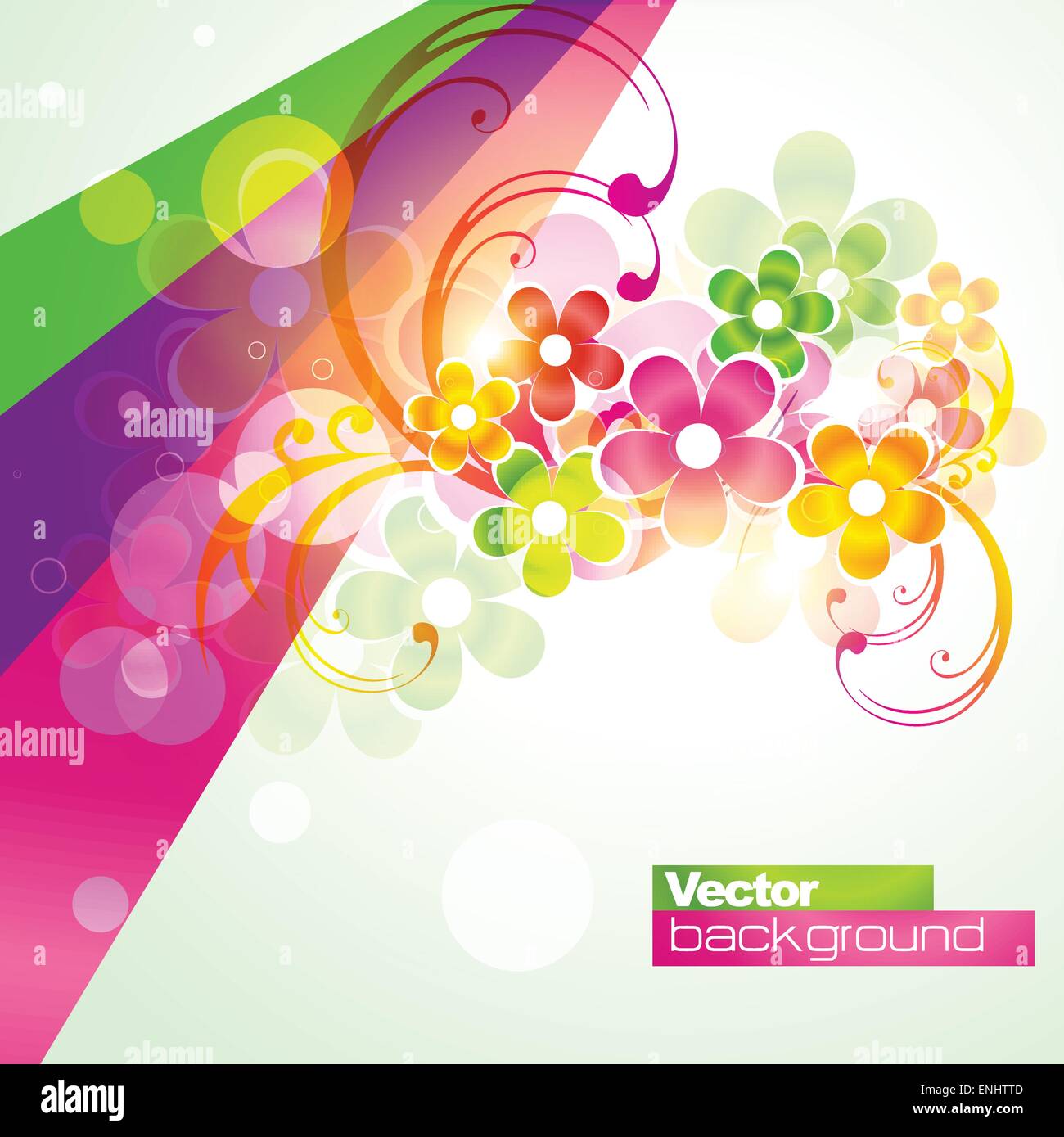 vector beautiful flower background art Stock Vector Image & Art Alamy