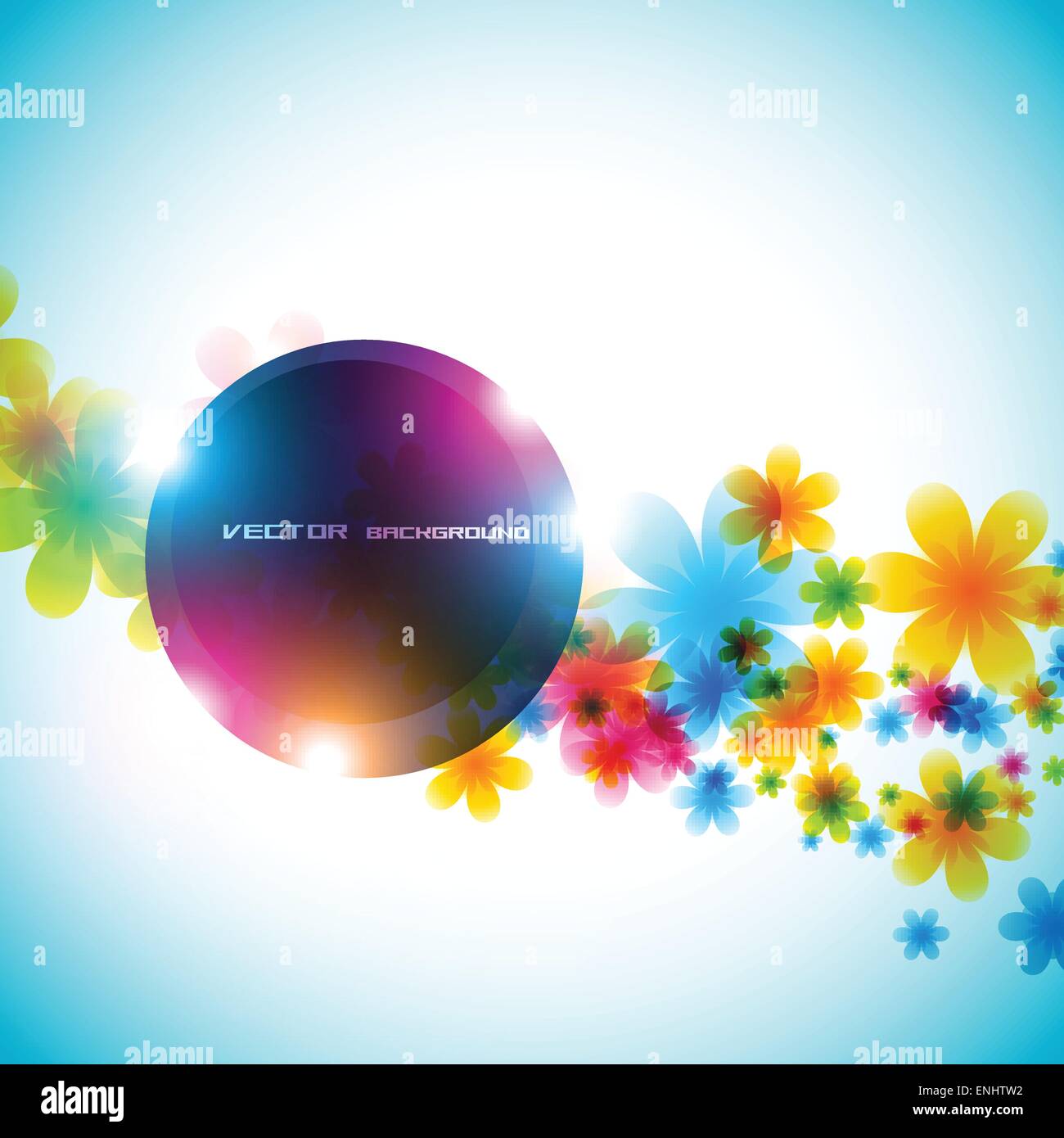 vector beautiful flower background art Stock Vector Image & Art - Alamy