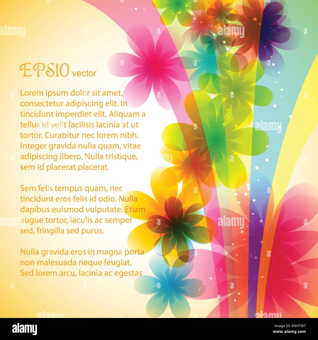vector beautiful flower background art Stock Vector Image & Art - Alamy