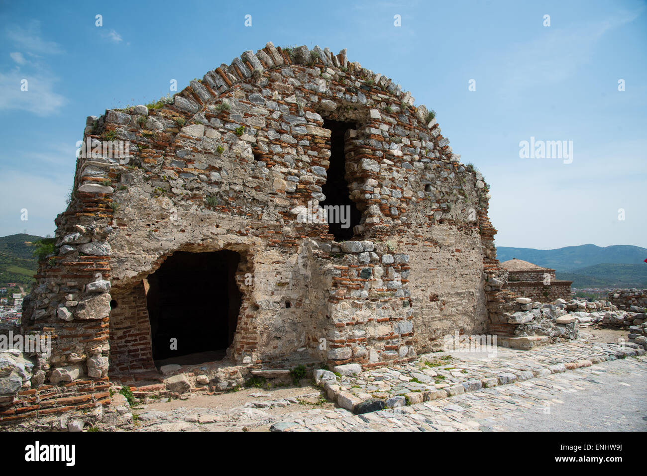 Chapel, subsequently converted into a water cistern. Selcuk Citadel, Selcuk, Turkey Stock Photo