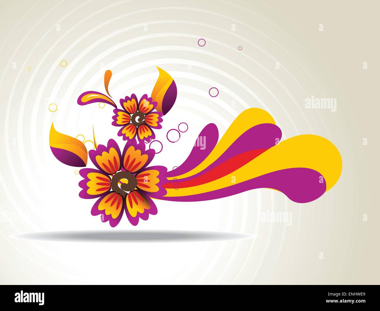 vector abstract background of flower Stock Vector Image & Art - Alamy