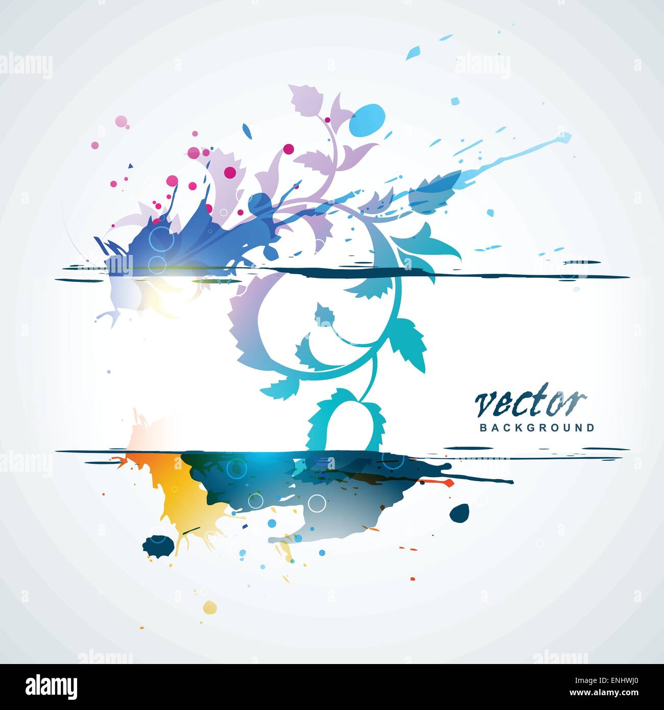 abstract artwork of grunge and floral Stock Vector Image & Art - Alamy