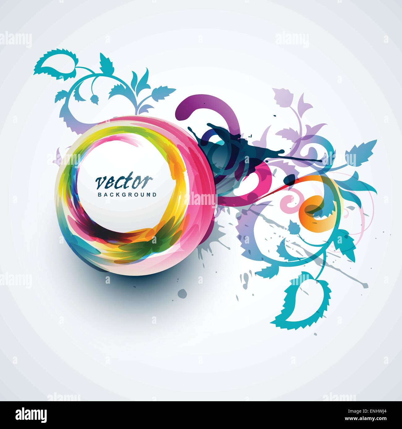 abstract floral artwork. vector illustration Stock Vector Image & Art ...