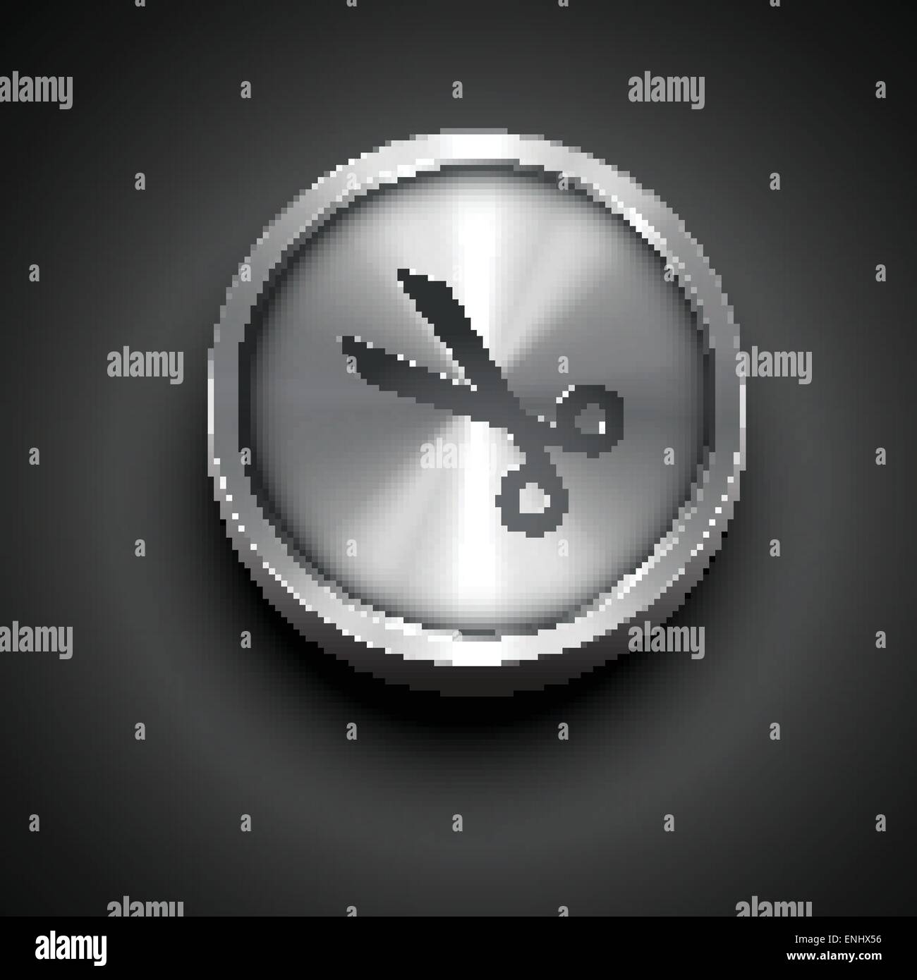vector scissor metallic icon design Stock Vector Image & Art - Alamy