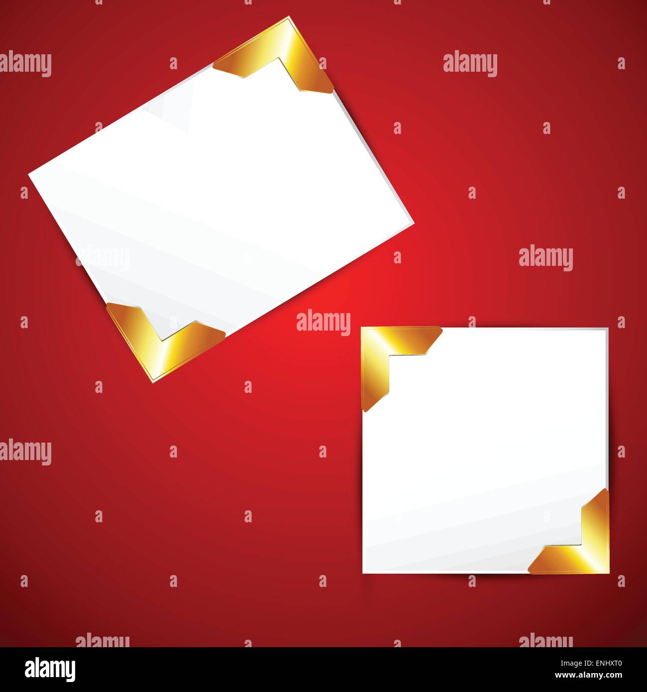 stylish vector golden frame with space for your text Stock Vector Image ...