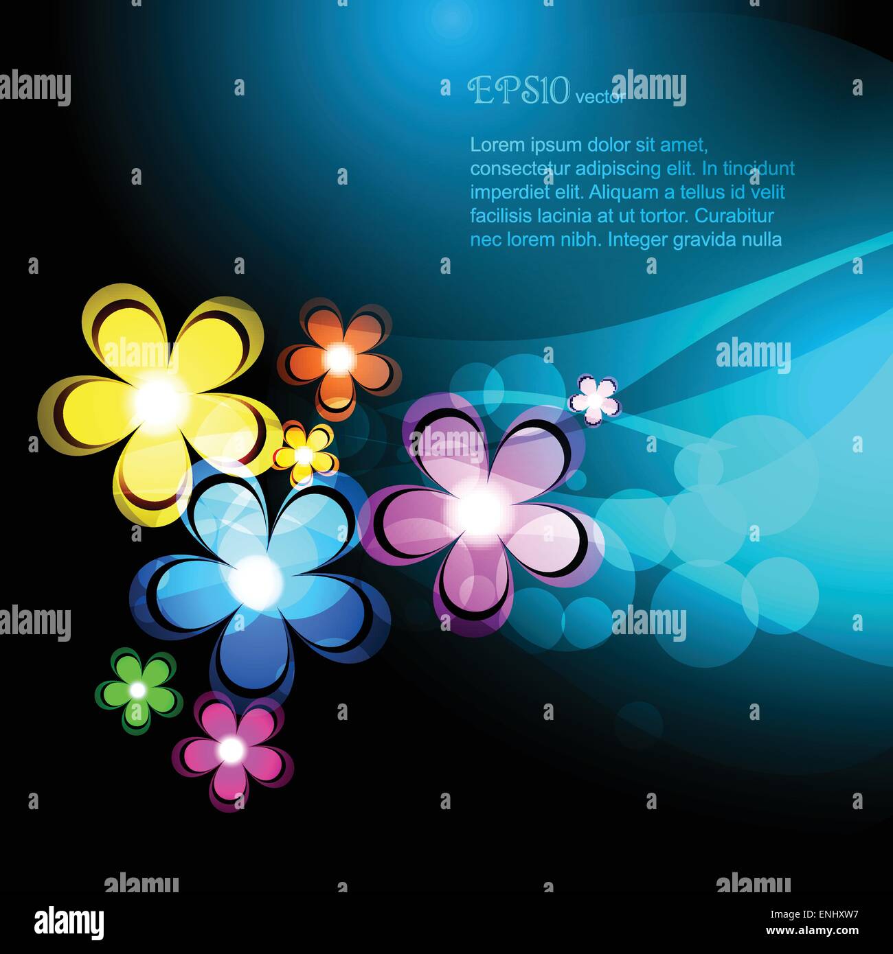 colorful flower vector background design Stock Vector Image & Art Alamy