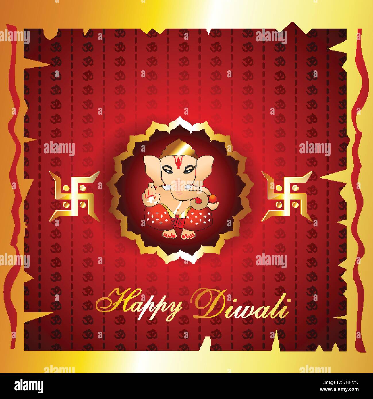 diwali background with lord ganesh Stock Vector Image &amp; Art - Alamy