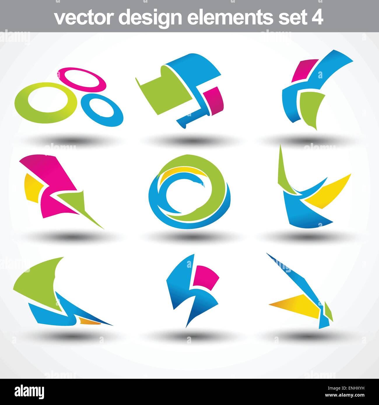 abstract shape vector set 4 Stock Vector Image & Art - Alamy