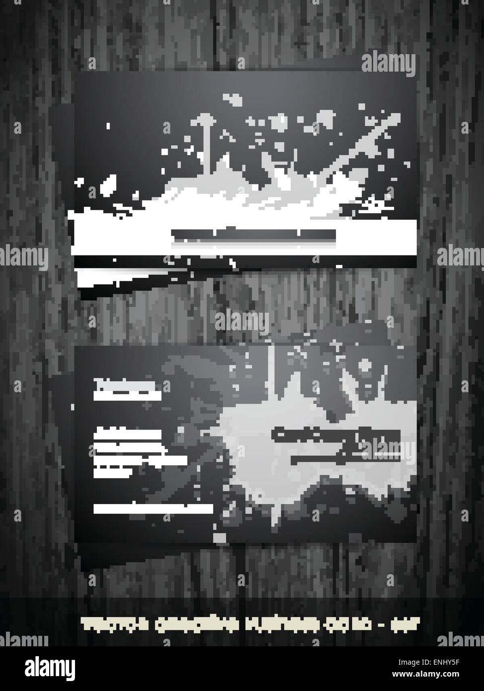 vector dark creative business card template Stock Vector Image & Art ...