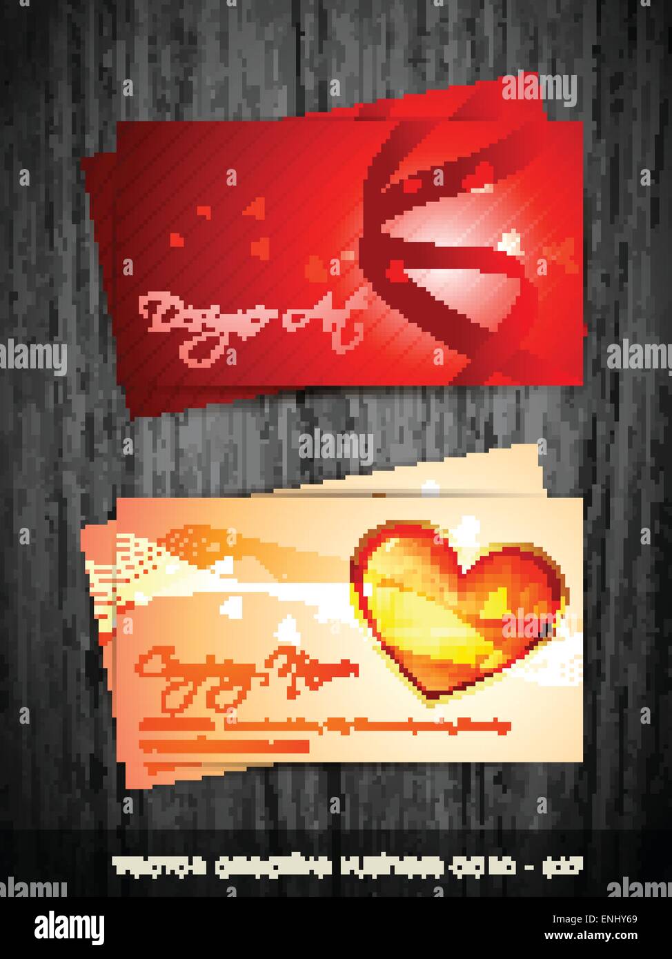 vector valentine love card design Stock Vector Image & Art - Alamy