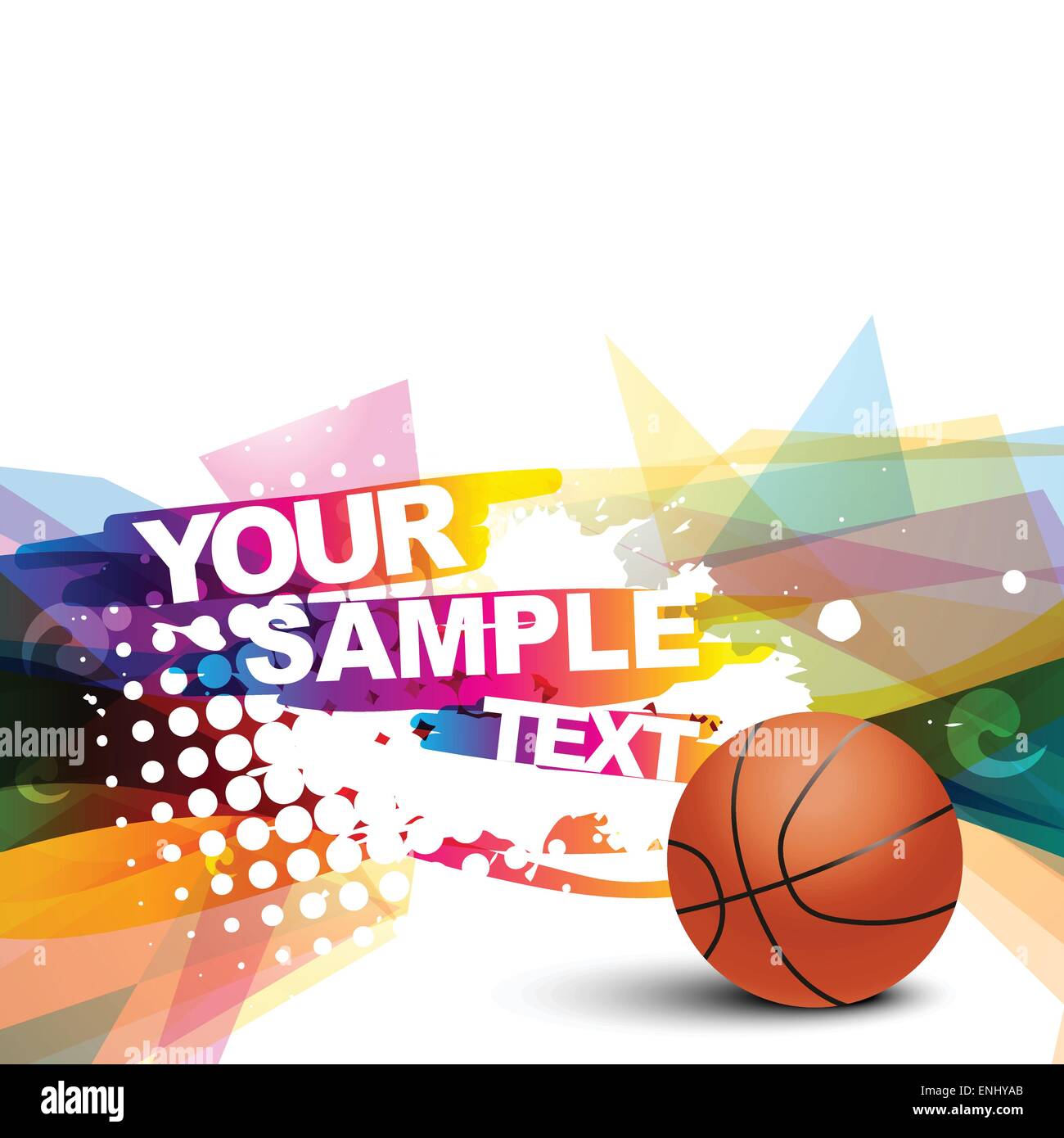 abstract basketball colorful background Stock Vector Image & Art Alamy