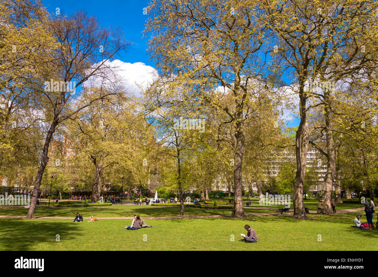 Russell Square Gardens in Russell Square London UK Stock Photo - Alamy
