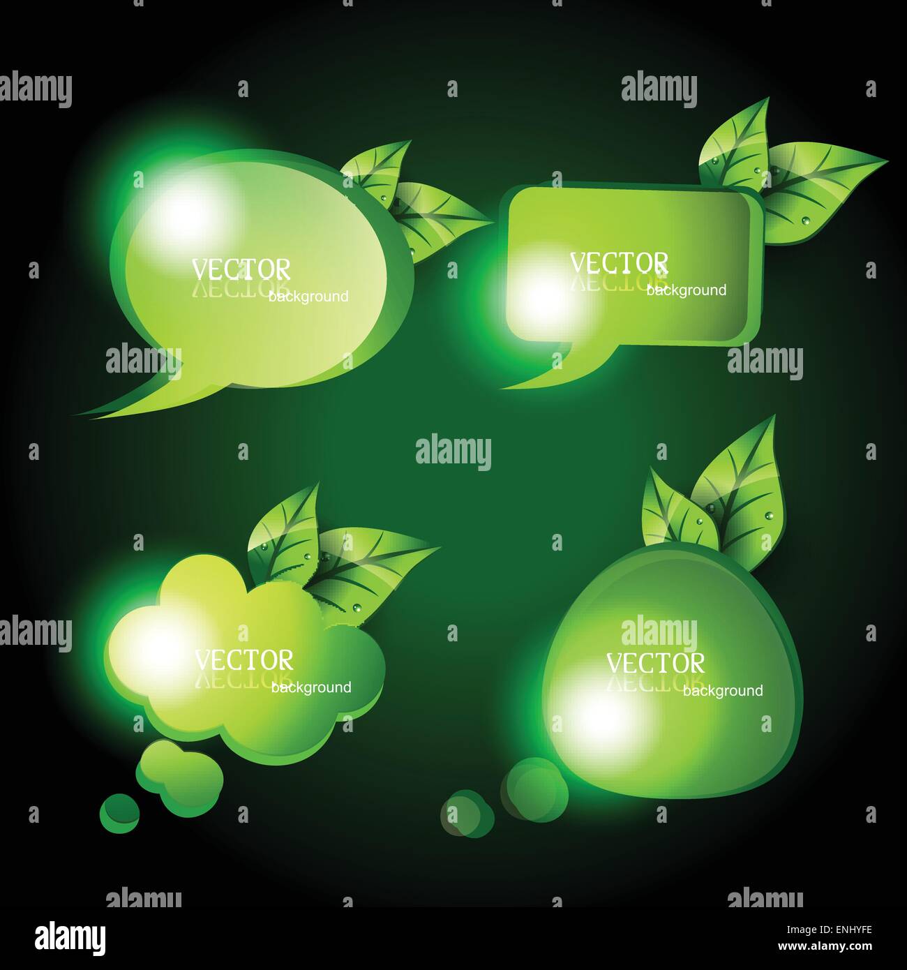 eco chat bubbles with space for your text Stock Vector Image & Art - Alamy