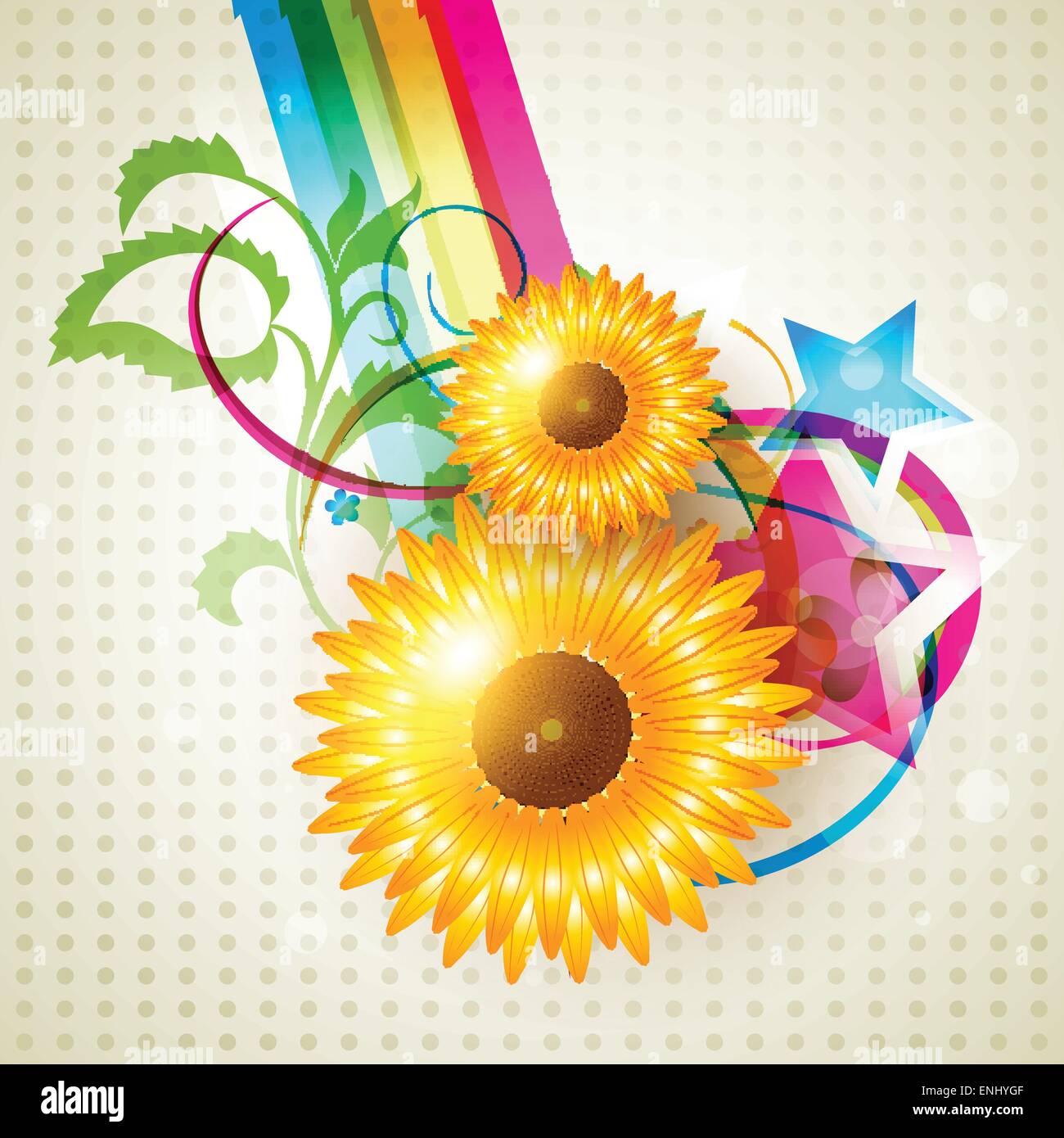 abstract flower background design art Stock Vector Image & Art - Alamy
