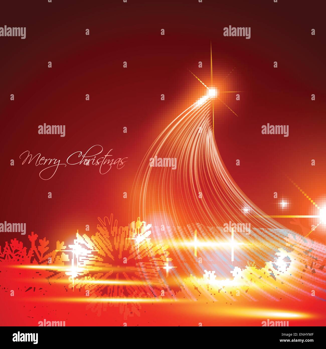 vector artistic christmas tree vector background Stock Vector Image ...