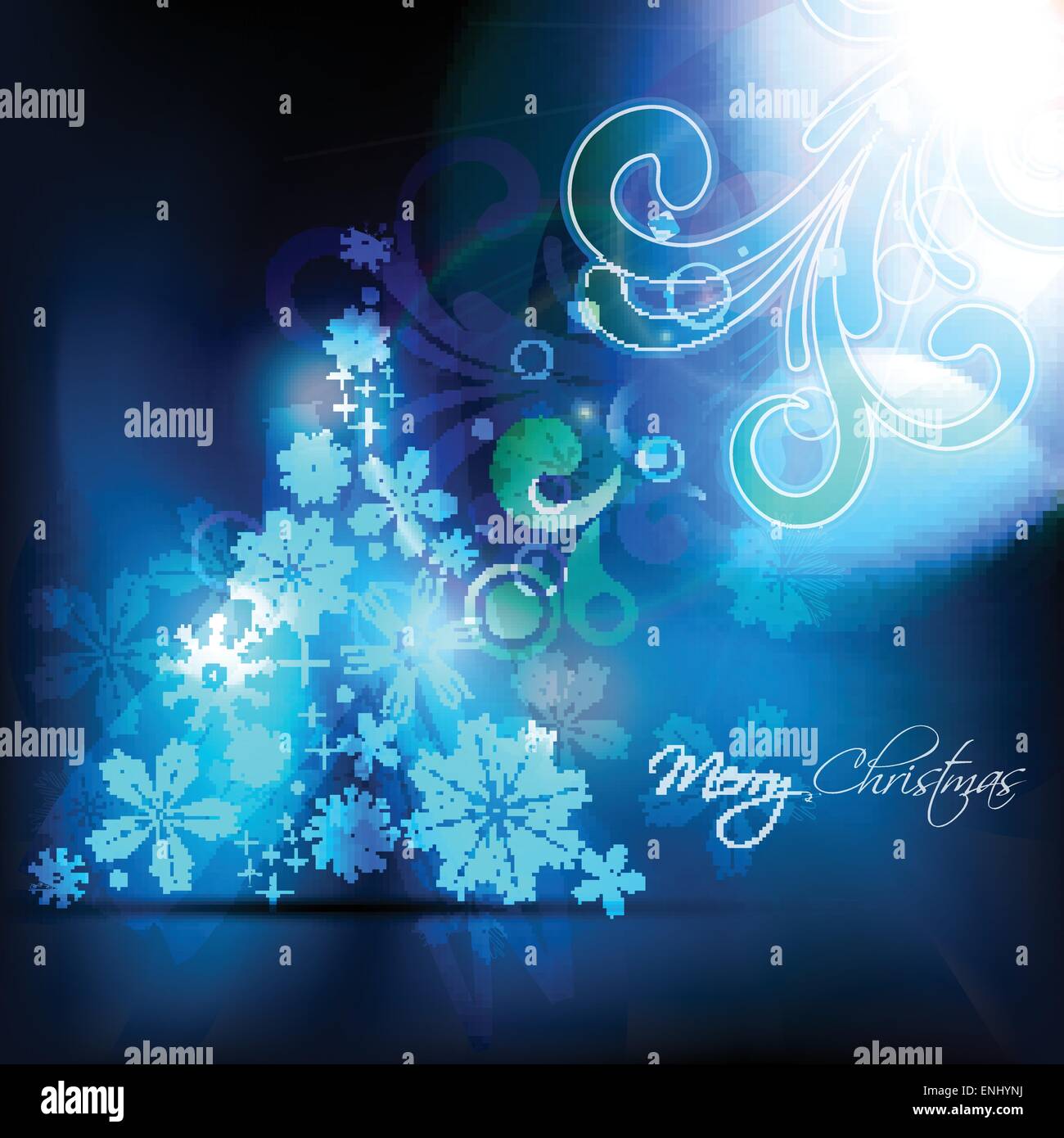 artistic christmas vector background design Stock Vector Image & Art
