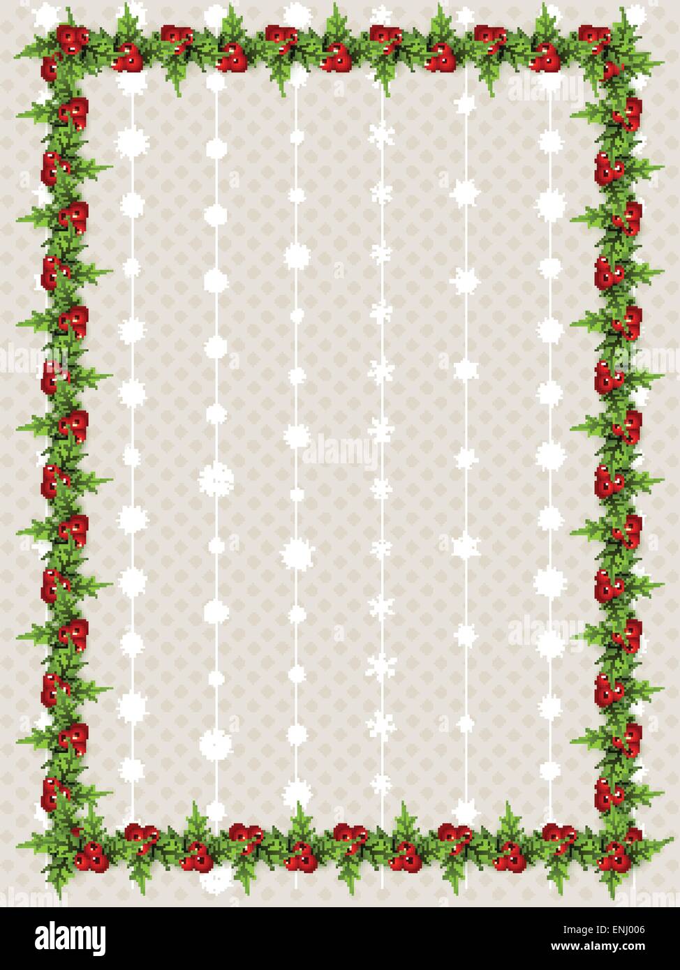 christmas border with space for your text Stock Vector Image & Art - Alamy
