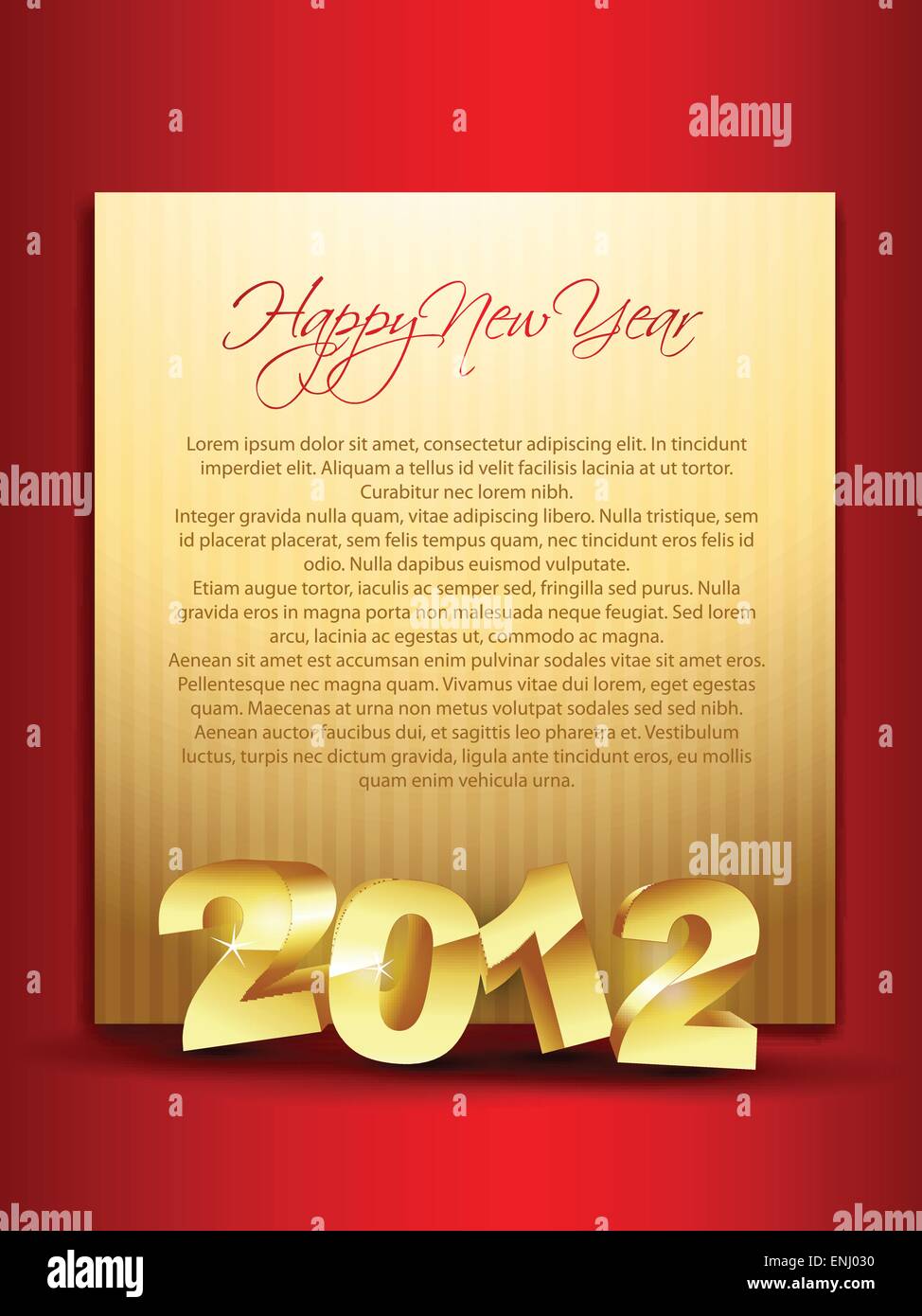 vector golden happy new year design Stock Vector Image & Art - Alamy