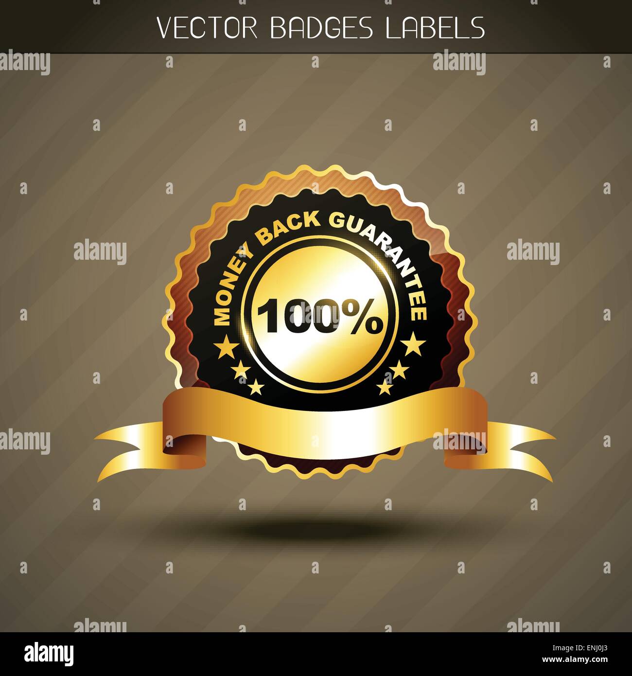 vector money back guarantee golden label Stock Vector Image & Art Alamy