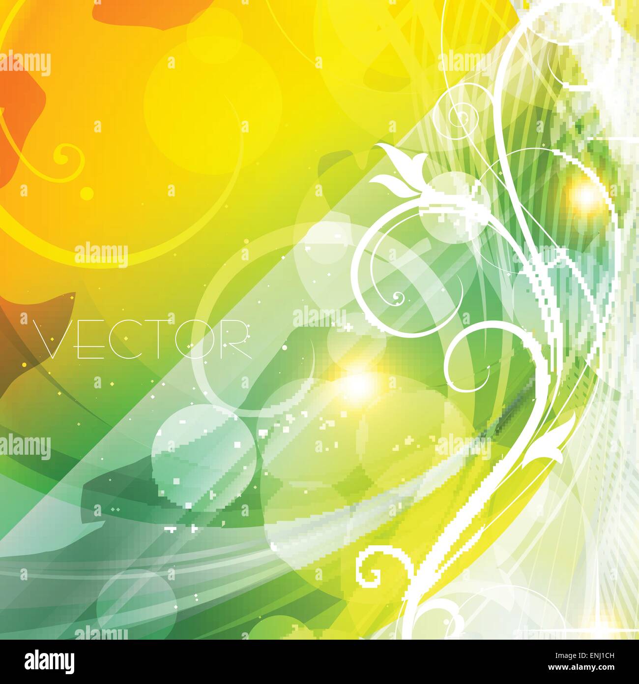beautiful vector style floral background design Stock Vector Image ...