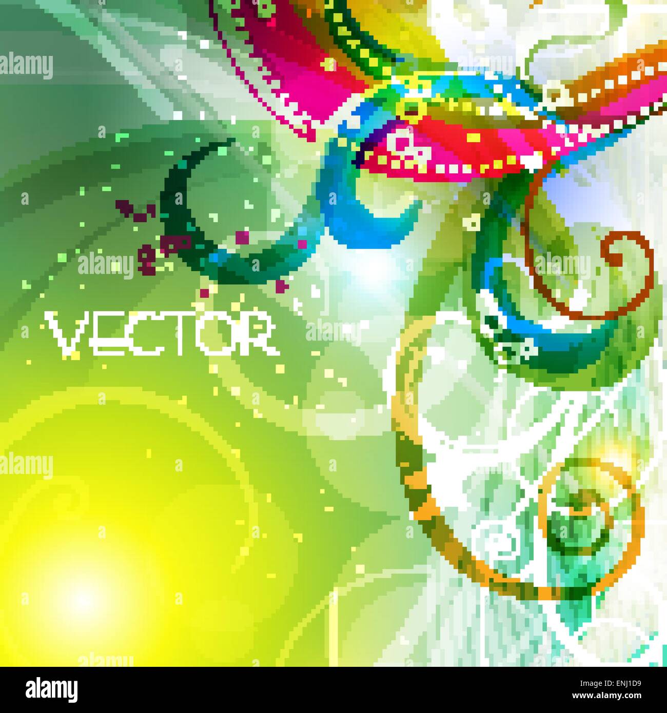 stylish vector floral background design Stock Vector Image & Art - Alamy